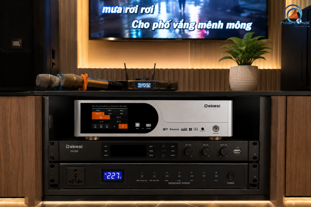 Ứng dụng bộ khuếch đại karaoke Dekesi D-2K250G
