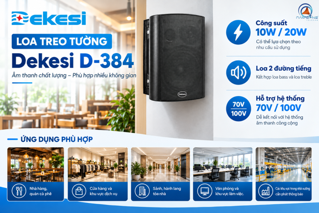 Loa treo tường Dekesi D-384
