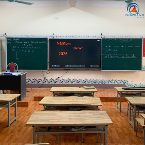 5 màn hình tương tác 86 inch cho Trường PTDTBT Tiểu học Lao Chải – Lào Cai