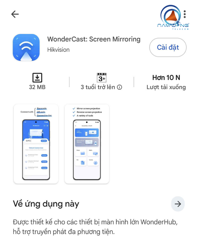 Tải App Wondercast từ CH Play