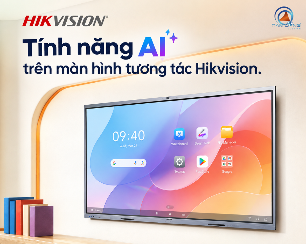 Tính năng AI trên màn hình tương tác Hikvision có gì nổi bật?